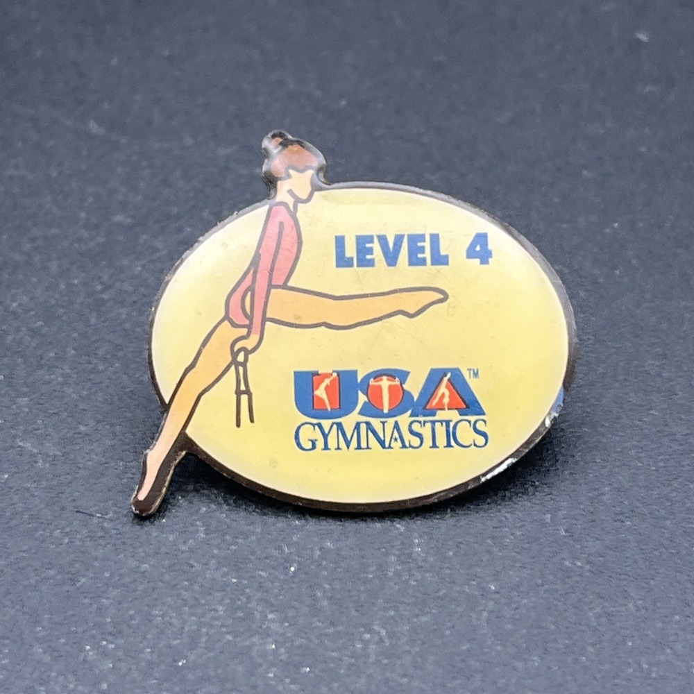 Level 4 Team USA Gymnastics Lapel Hat Pin